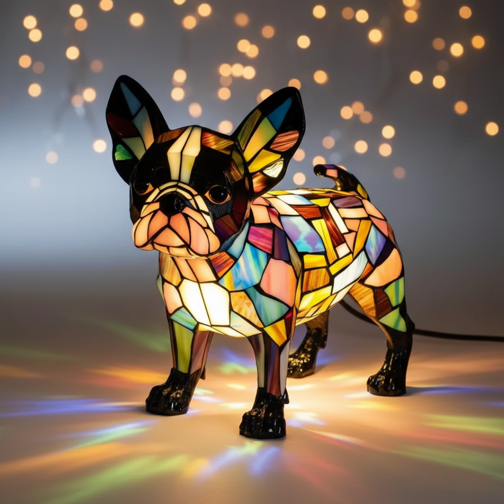 Boston Terriër Lamp