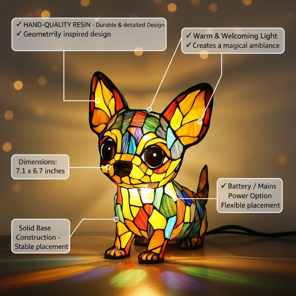 Chihuahua Charme Lamp