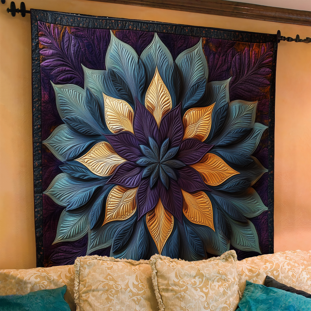 Couvre-lit matelassé Fleur majestueuse – photo supplémentaire