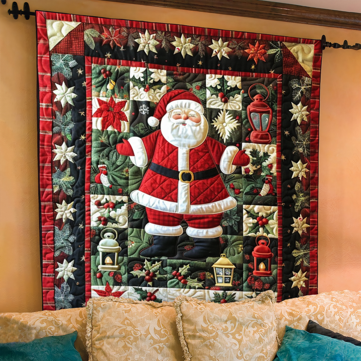 Couvre-lit matelassé Atelier du Père Noël – photo supplémentaire