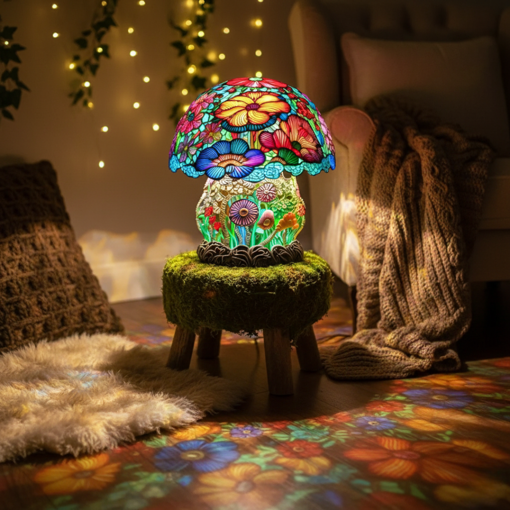 Champignon Givré Lampe