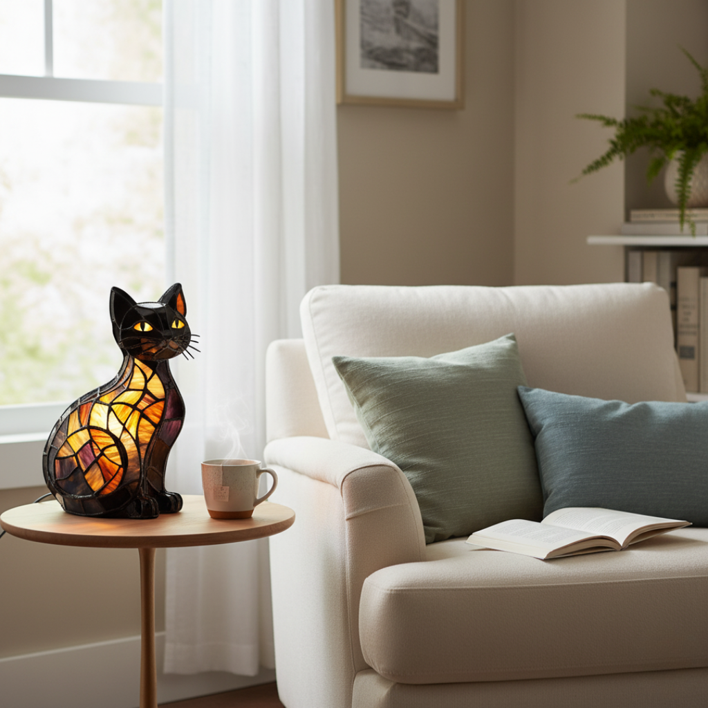 Feline Middernacht Lamp