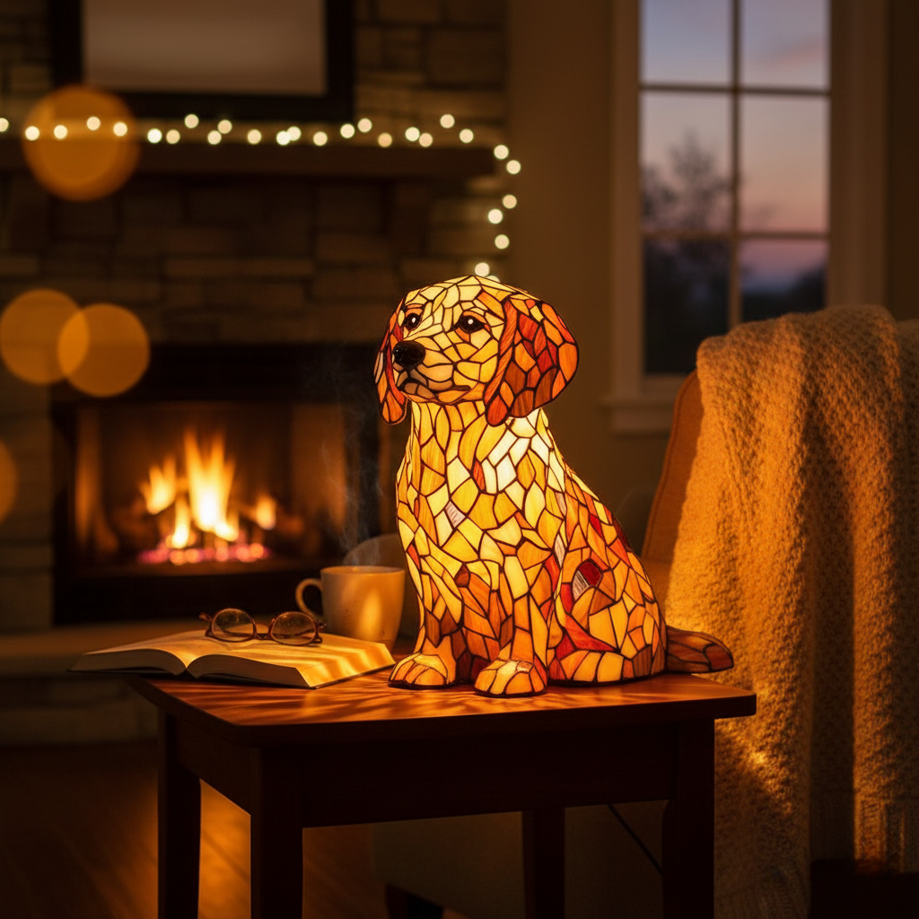 Lily Golden Lamp