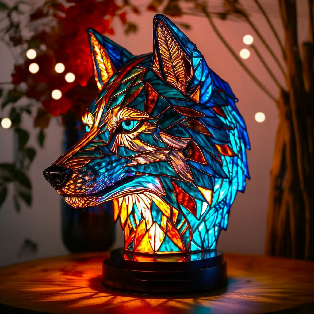 Charming Wolf Shaped Bo Lamp