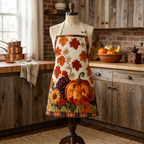 Tablier de cuisine matelassé Floraison des Moissons sur un mannequin