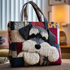 Schnauzer gewatteerde tote bag