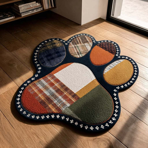 Tapis à forme Patte en mosaïque – tapis en velours découpé