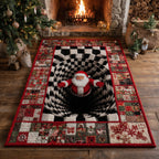 Tapis Illusion du Père Noël – dans un intérieur chaleureux