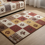 Tapis Pattes en patchwork – dans un intérieur chaleureux