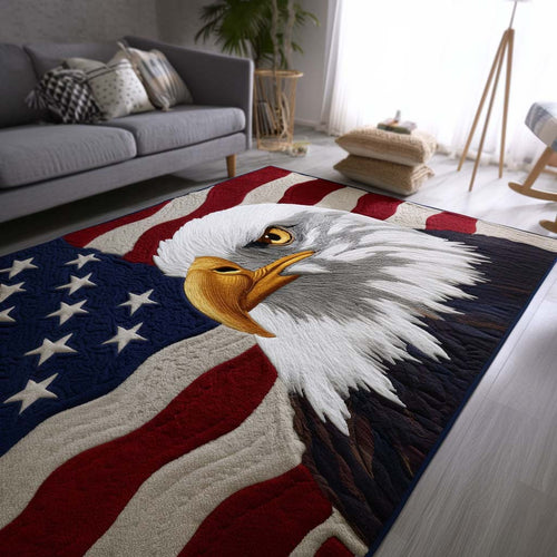 Tapis Aigle américain – mis en situation dans une pièce