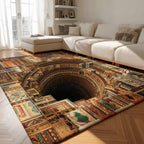 Tapis Abîme patchwork – mis en situation dans une pièce