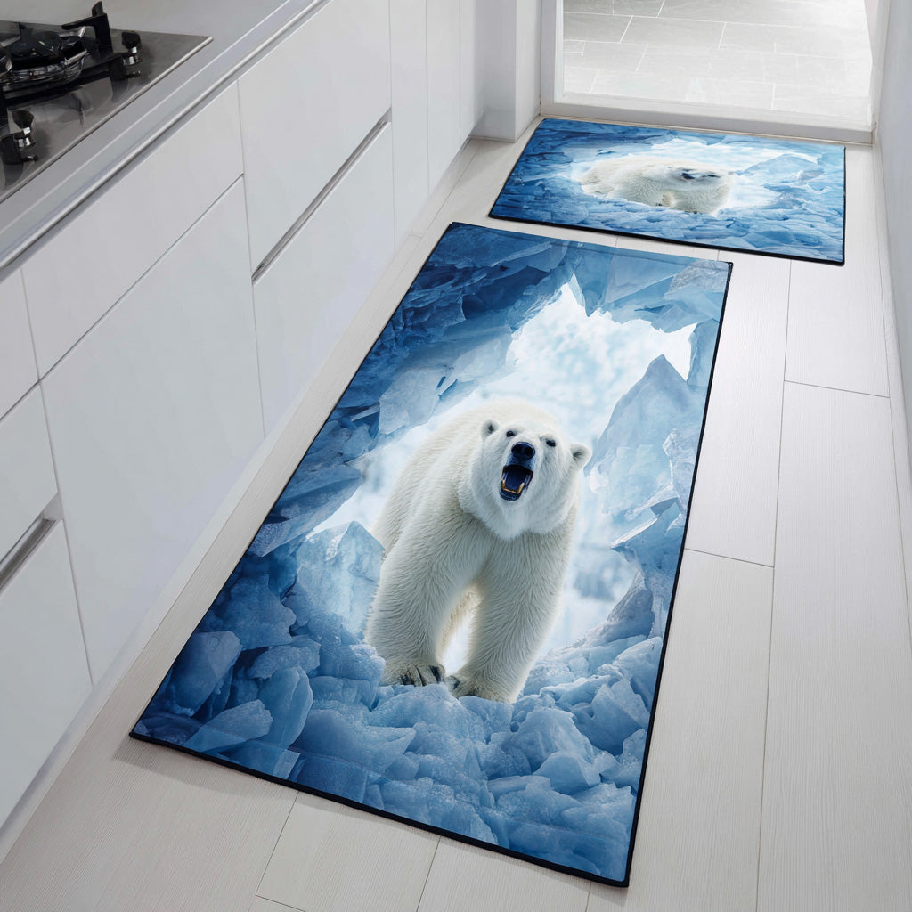Lot de tapis de cuisine Balade Arctique