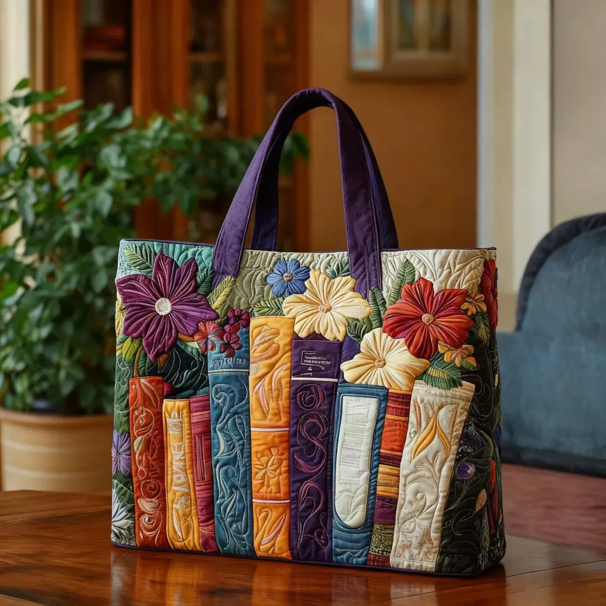 Padded Book Lover's Tote