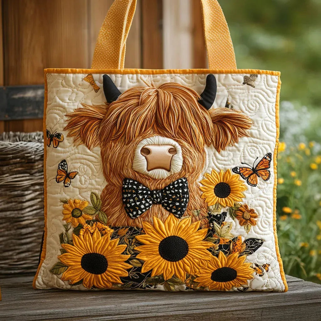 Quilted Butterfly and Bow Bag