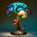 Bohemian Chic Floral Mushroom Lamp