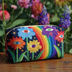 Gewatteerde make-uptas Boho-paddenstoel