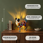 Border Collie dierenlamp met productkenmerken