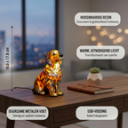 Buddy Golden Retriever dierenlamp met productkenmerken