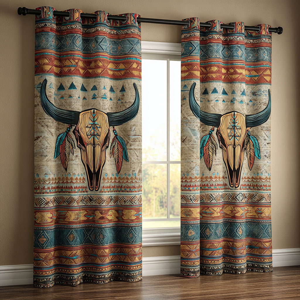 Rideaux matelassés Lumière du canyon – lot de 2 panneaux