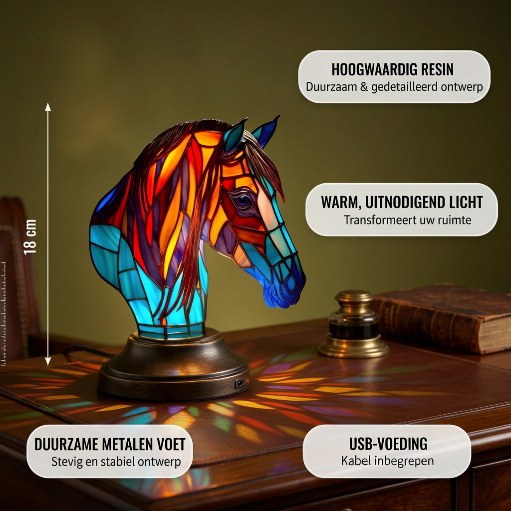 Edel Paard dierenlamp met productkenmerken