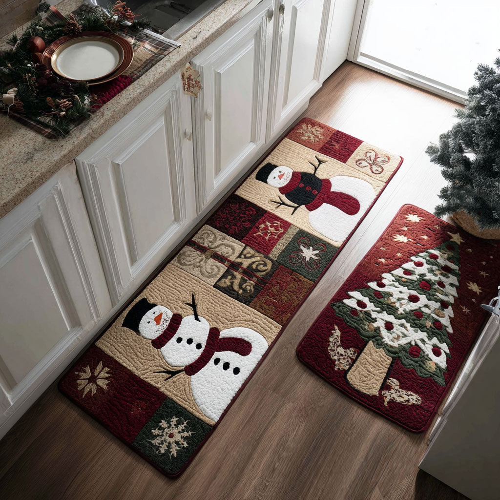 Lot de tapis de cuisine Fêtes Douillettes