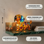 Lampe animale Teckel Rayonnant avec les caractéristiques du produit