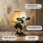 Betoverende Holstein-koe dierenlamp met productkenmerken
