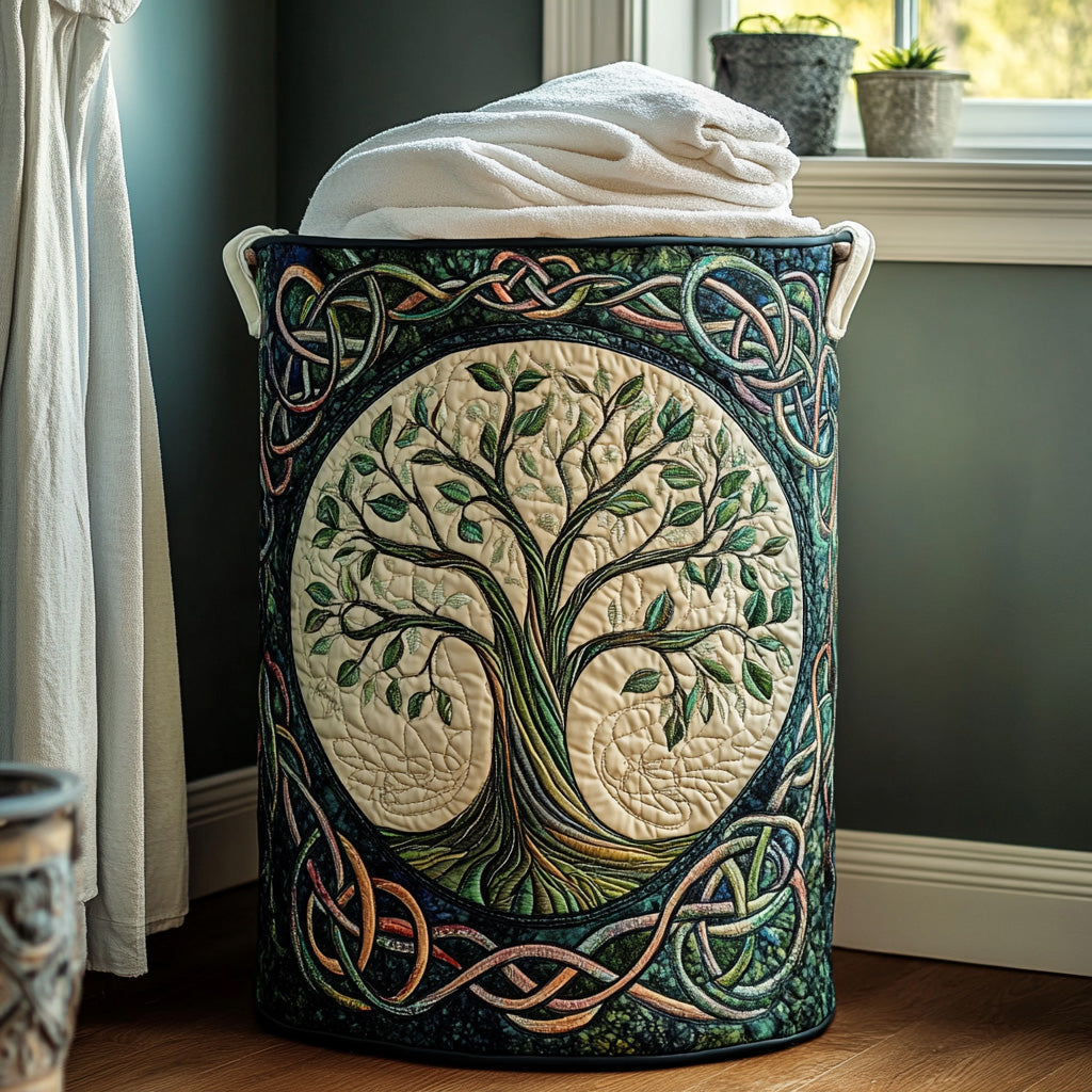 Gewatteerde wasmand Levensboom