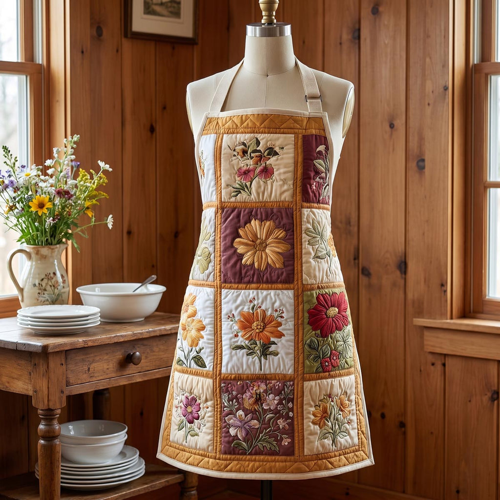 Tablier de cuisine matelassé Harmonie Florale