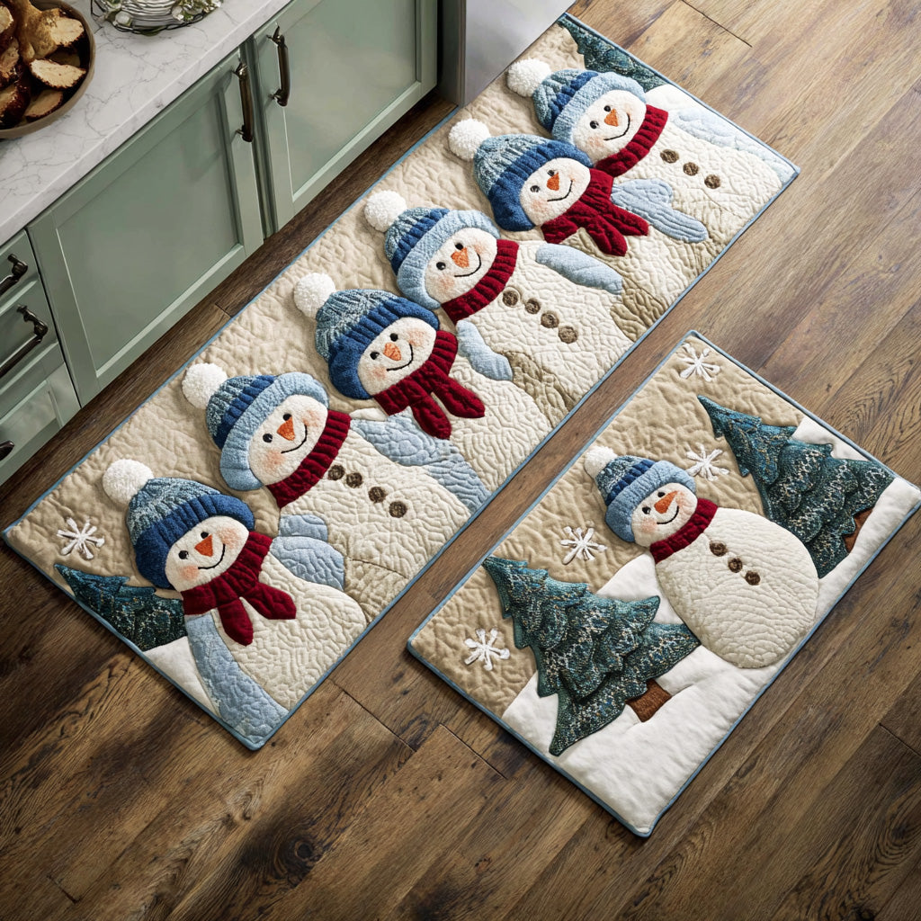 Lot de tapis de cuisine Réunion d'Hiver