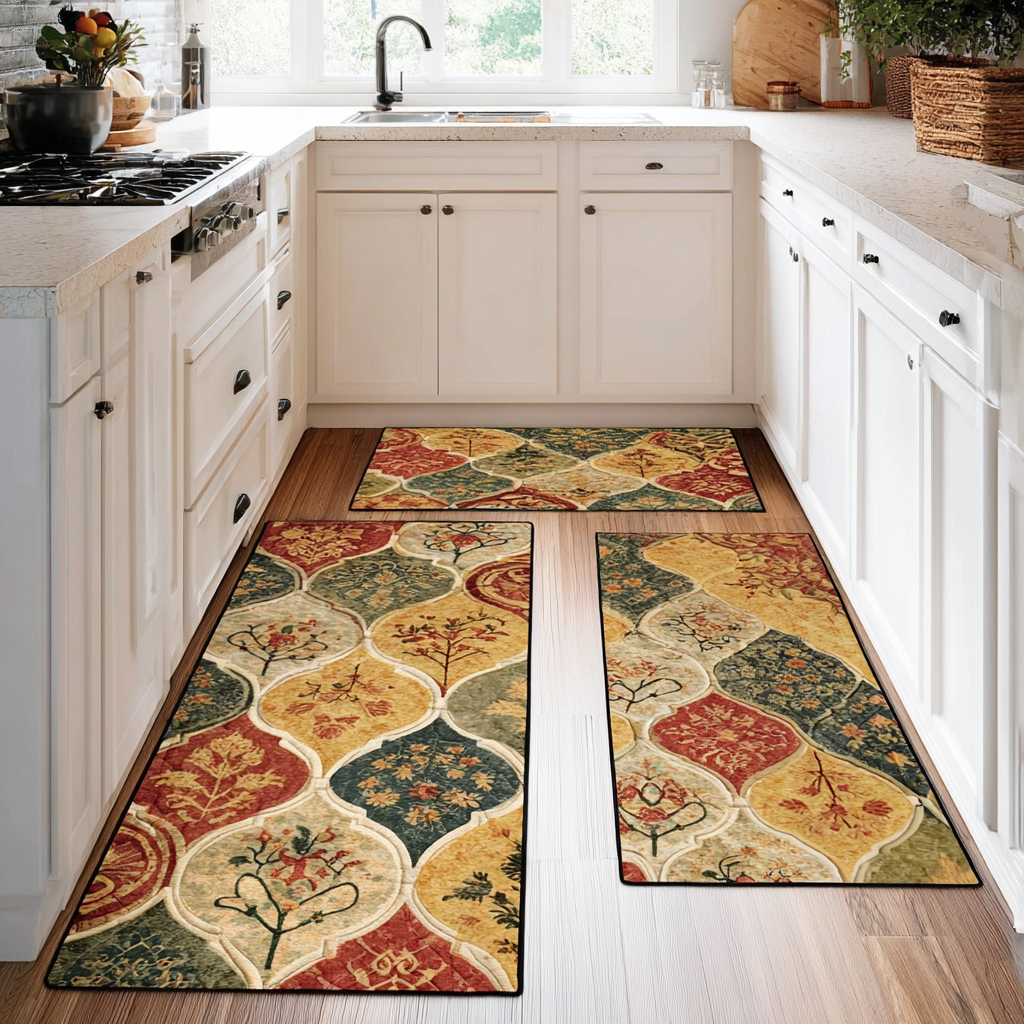 Lot de tapis de cuisine Bonheur du Jardin