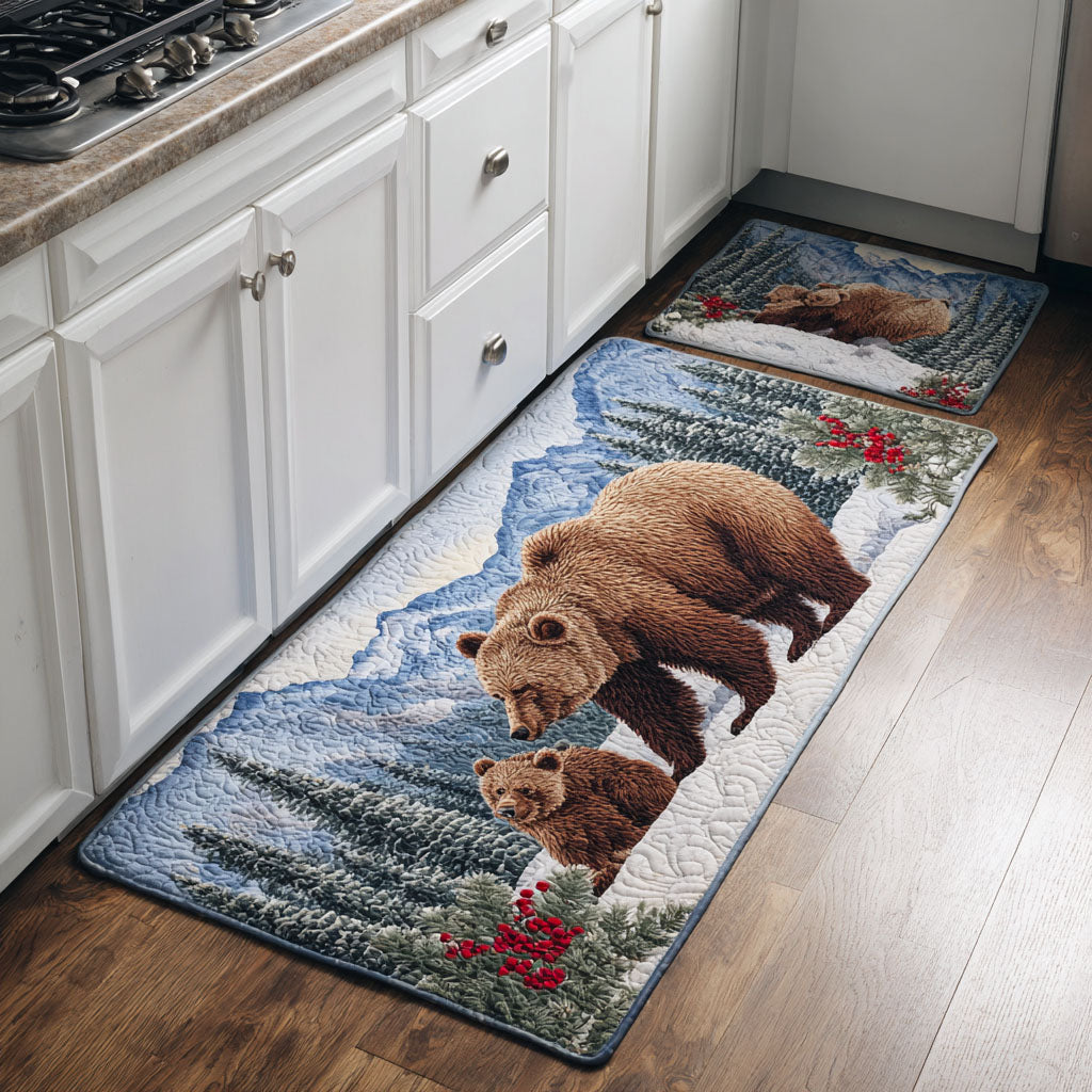 Lot de tapis de cuisine Ours Doré