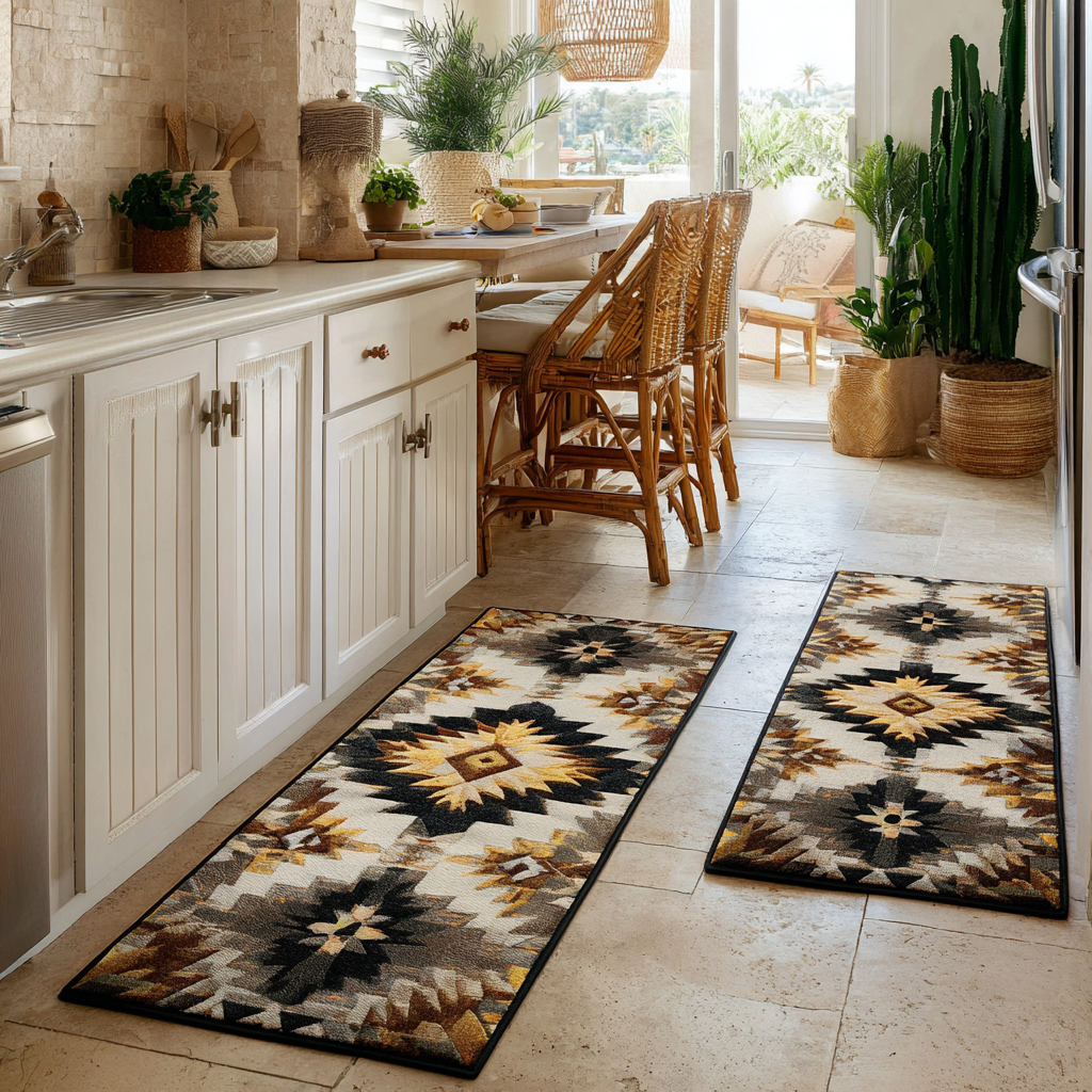 Lot de tapis de cuisine Sentier Doré