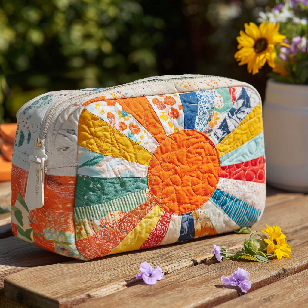 Trousse de maquillage matelassée Rayon Doré