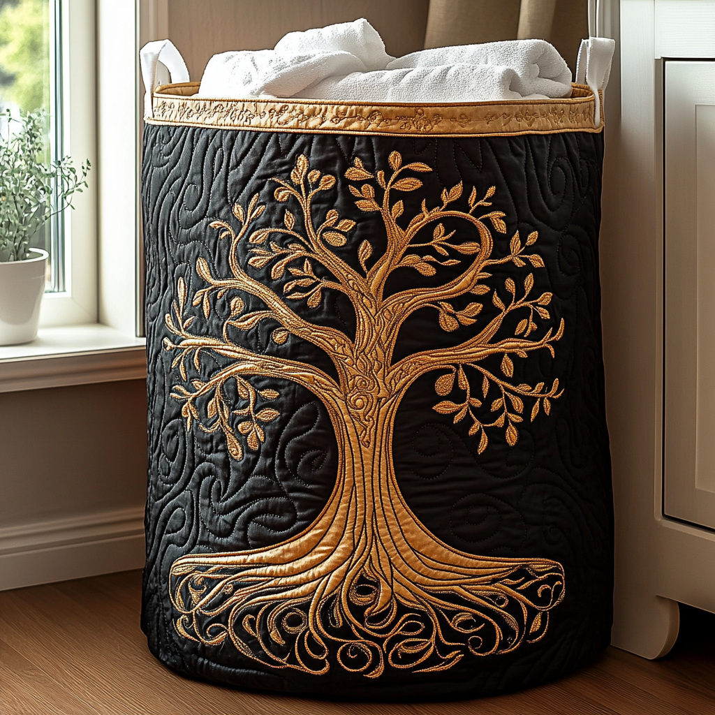 Gewatteerde wasmand Wortels van goud