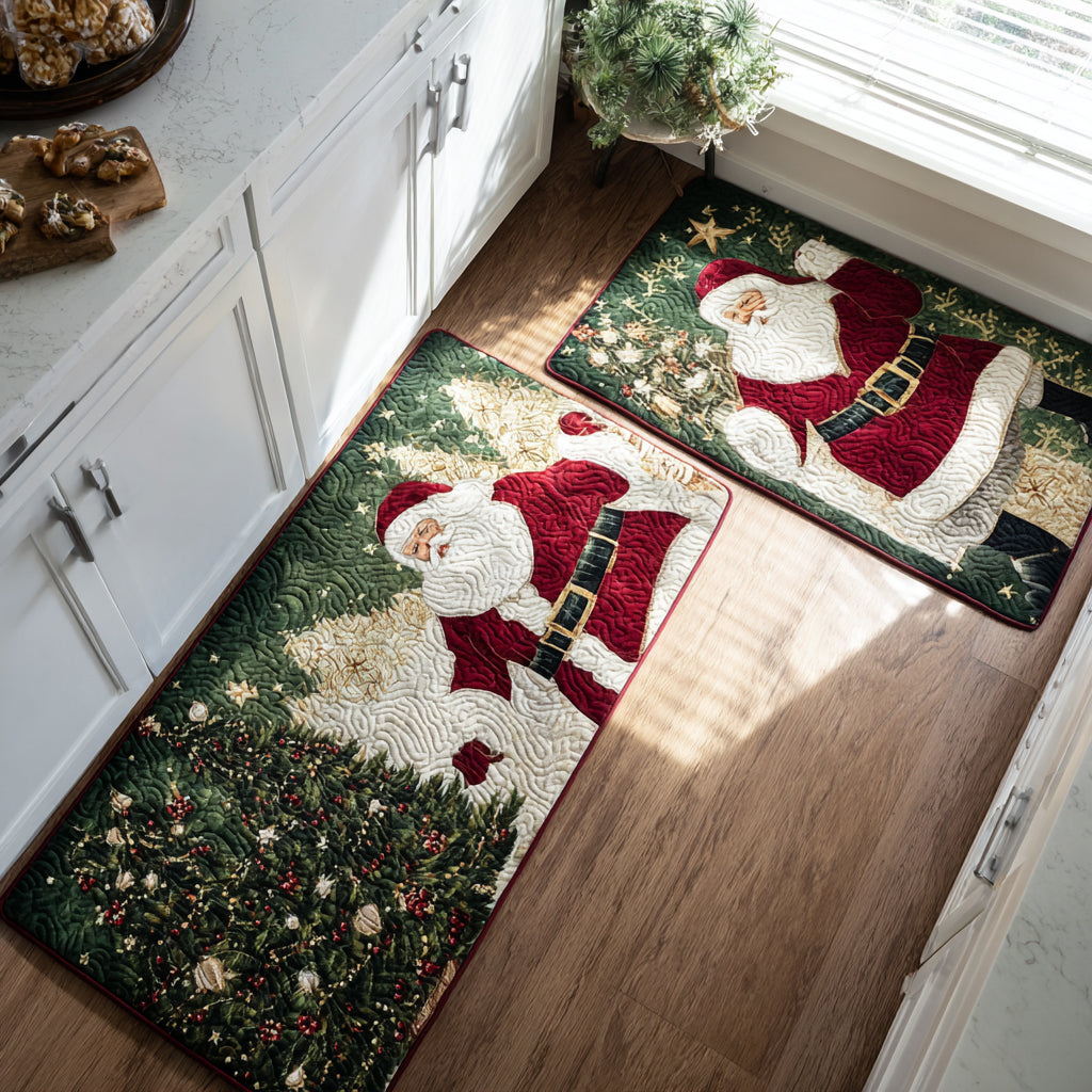 Keukenmatset Gouden Kerstman