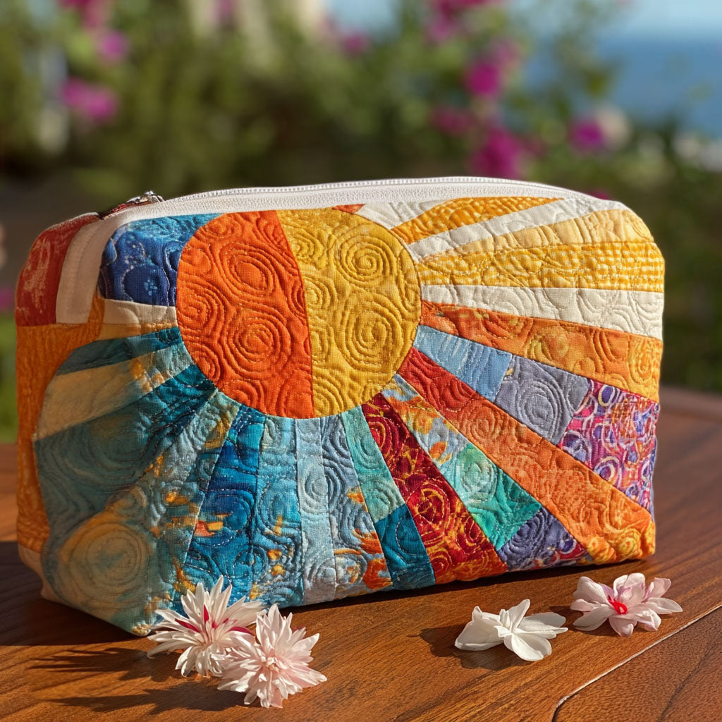 Trousse de maquillage matelassée Bonnes Ondes