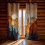 Rideaux matelassés Clairière cachée – lot de 2 panneaux