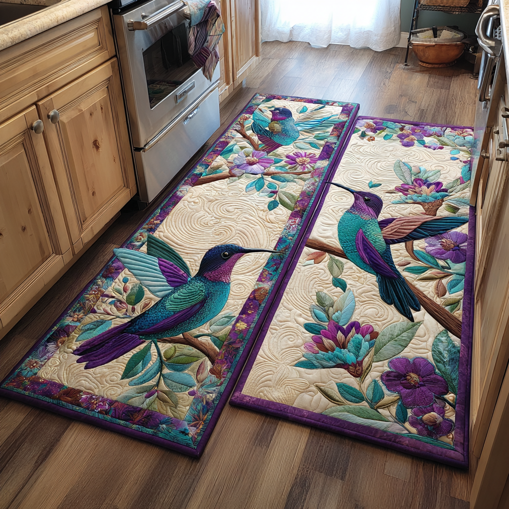 Lot de tapis de cuisine Songe de Colibri