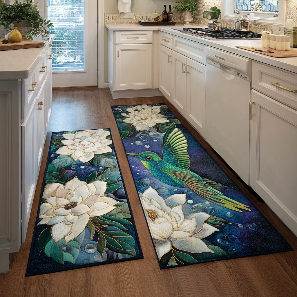 Lot de tapis de cuisine Chant de Colibri