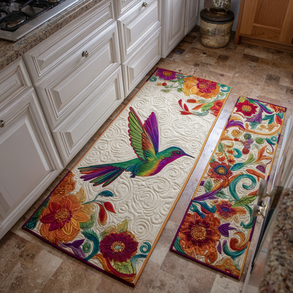 Lot de tapis de cuisine Envol de Colibri