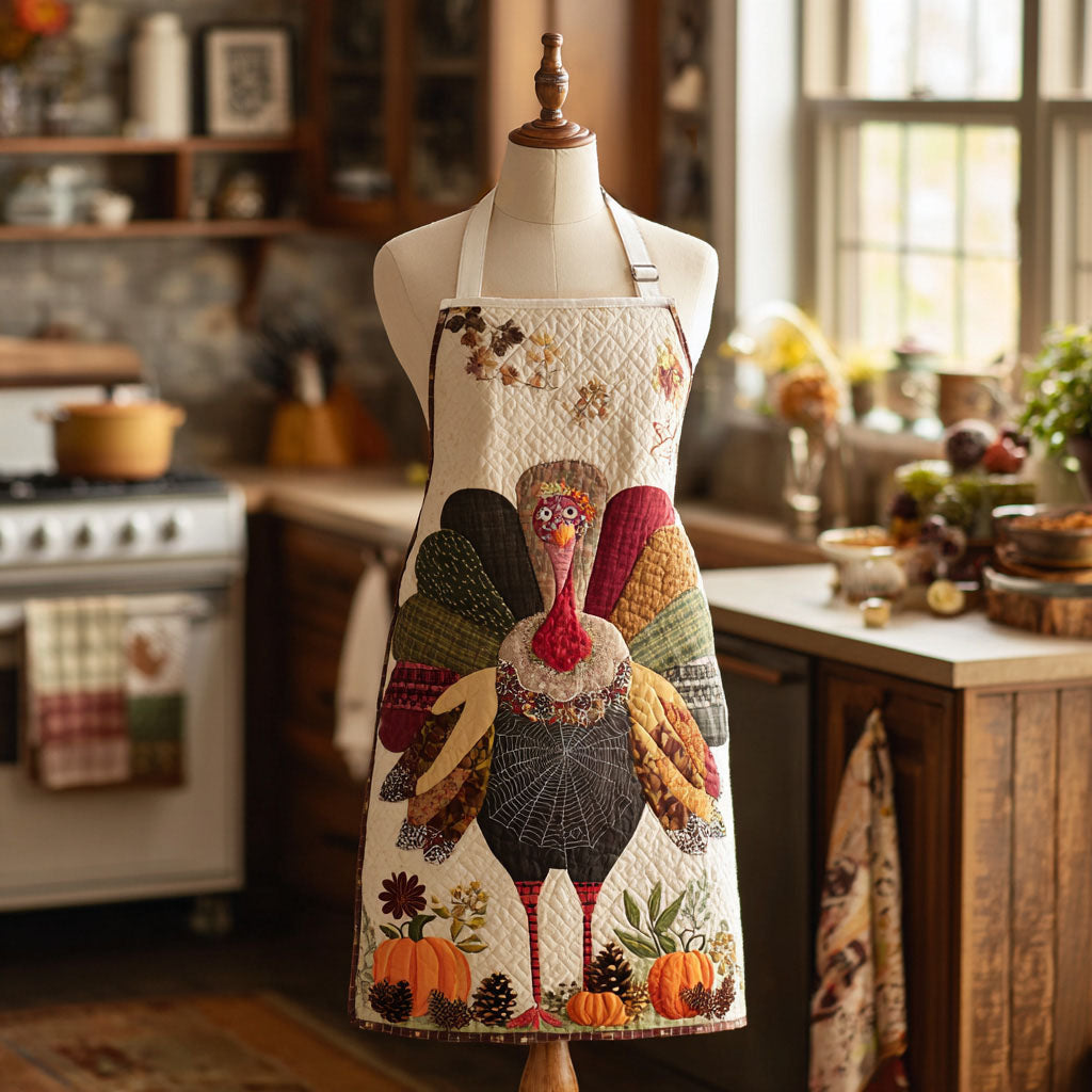 Tablier de cuisine matelassé Dindon Joyeux