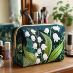 Trousse de maquillage matelassée Lys Gracieux