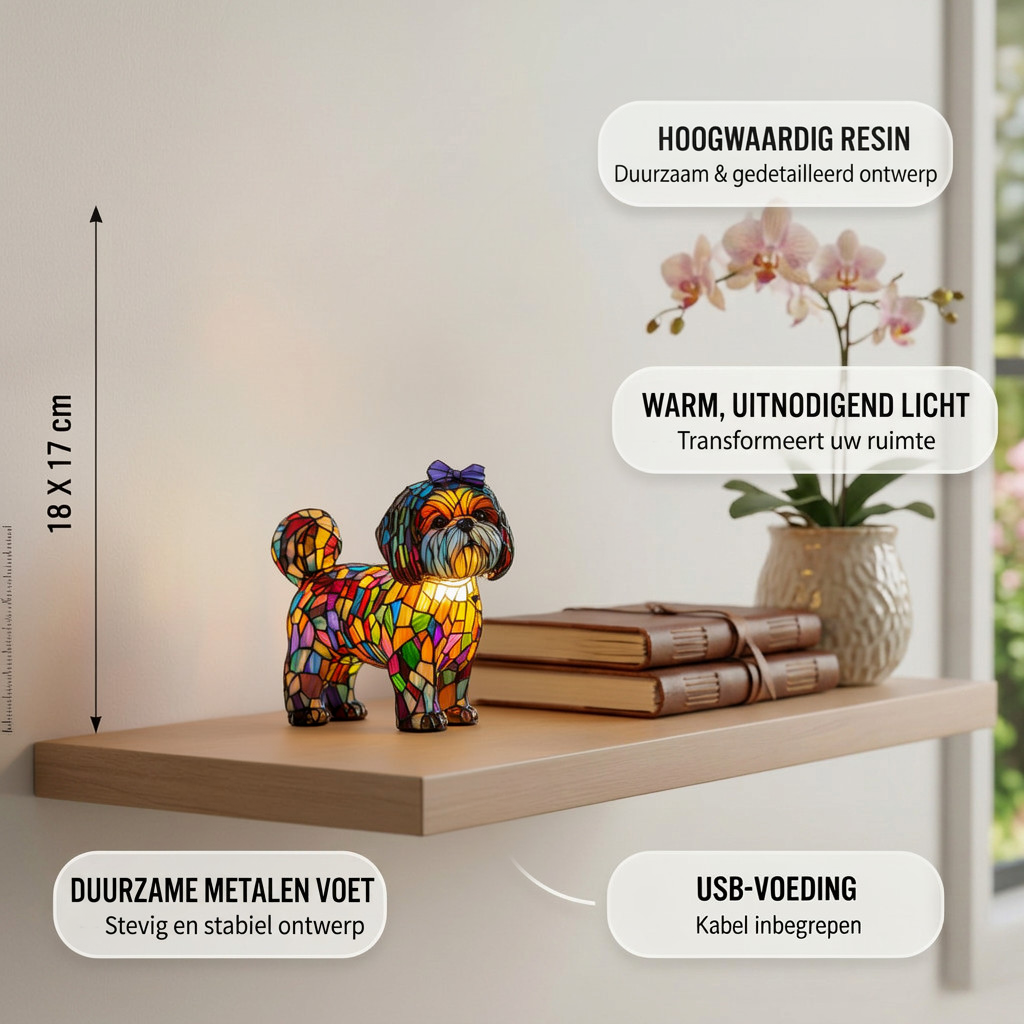 Betoverende Prinses dierenlamp met productkenmerken