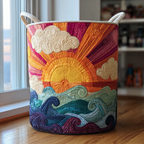 Gewatteerde wasmand Stralende zon