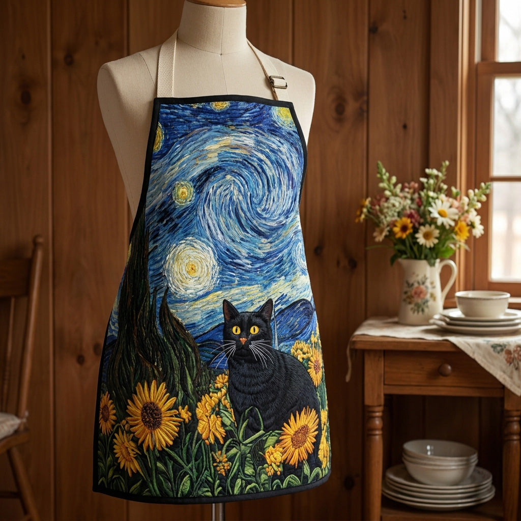 Tablier de cuisine matelassé Pattes au Clair de Lune