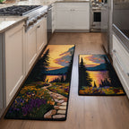 Lot de tapis de cuisine Panorama de Montagne