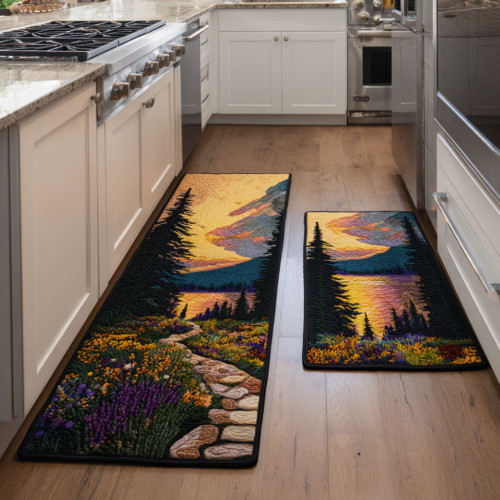 Lot de tapis de cuisine Panorama de Montagne
