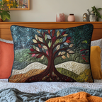 Taie d'oreiller matelassée Étreinte de la nature – vue de face
