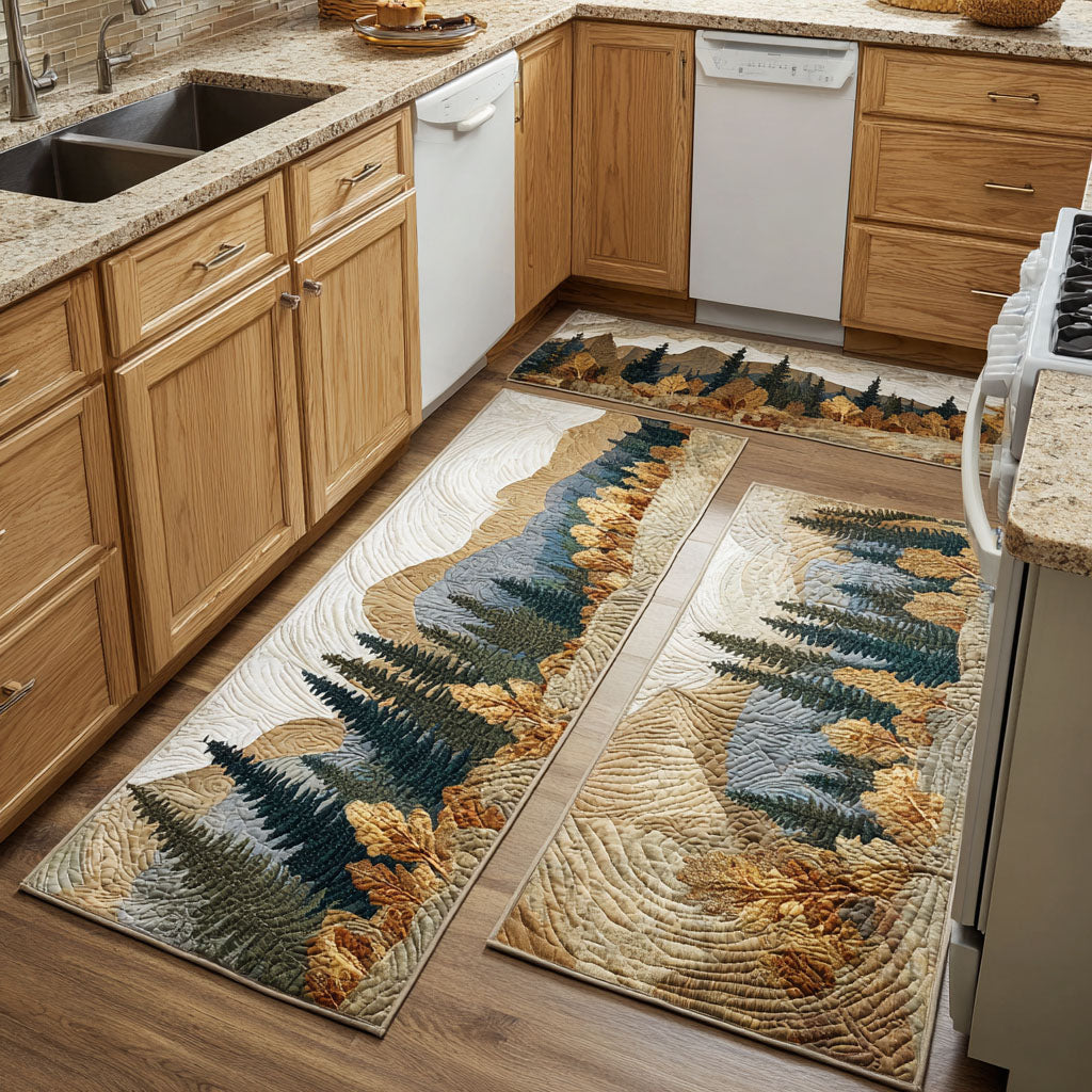 Lot de tapis de cuisine Évasion Nature